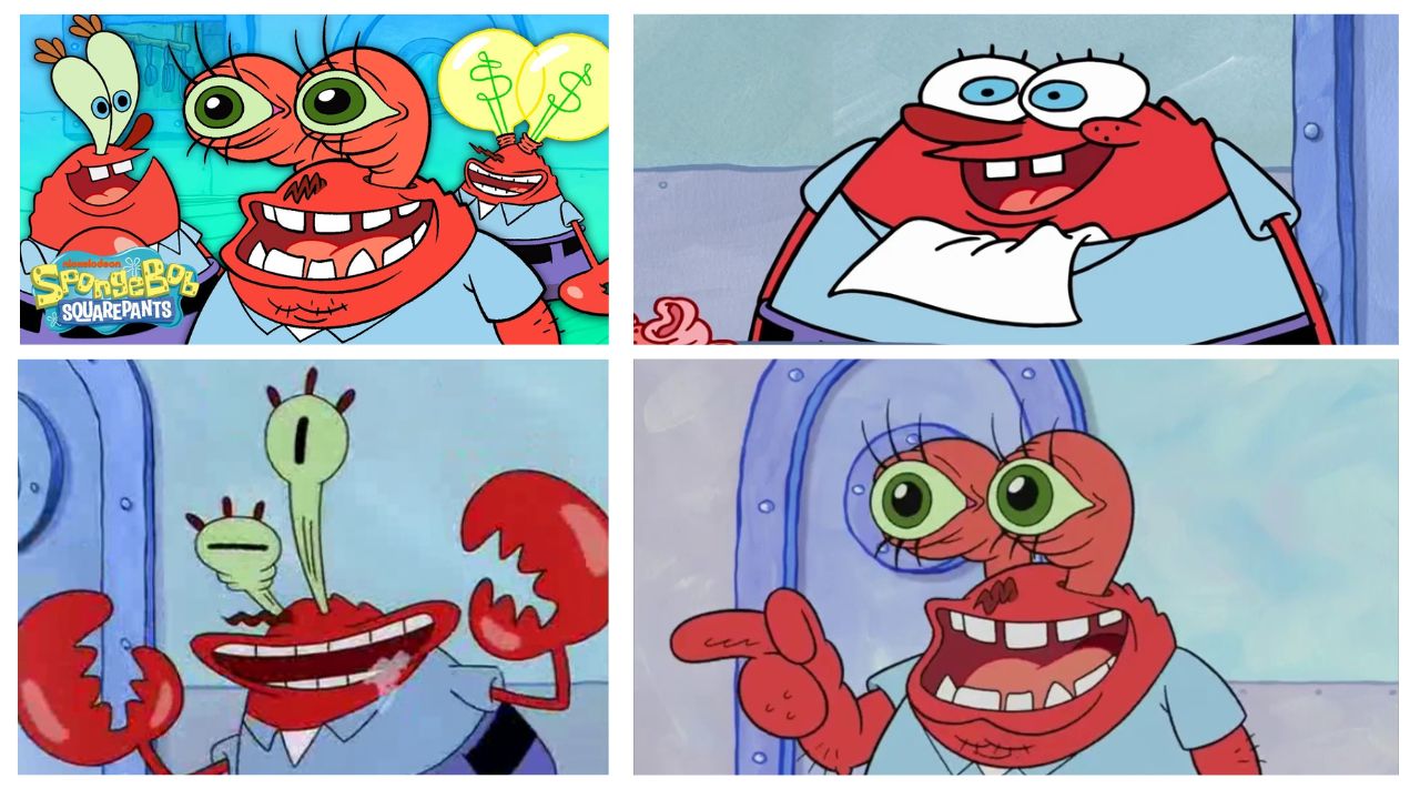 Mr krabs meme face