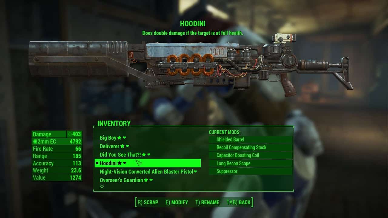 Best Fallout 4 Mods - Legendary Modifications