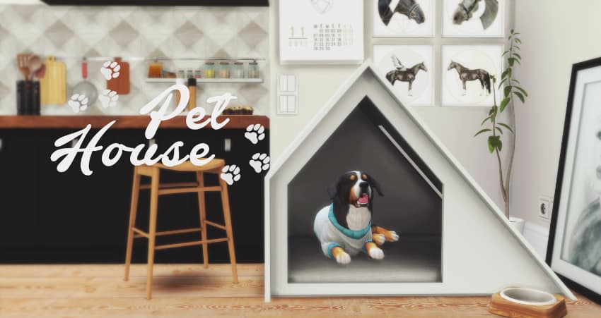 Best Sims 4 Pet Mods - Pet House Small Set