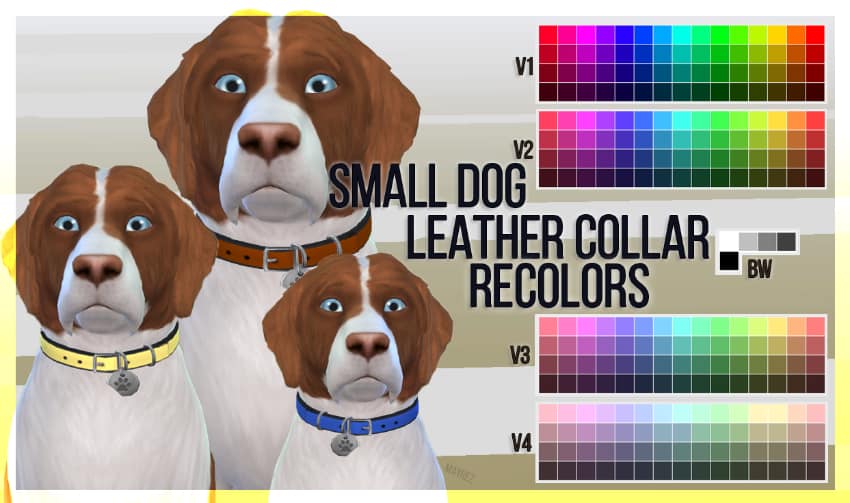 Best Sims 4 Pet Mods - Small Dog Collars