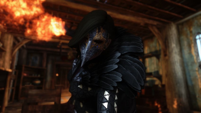 Best Skyrim Armor Mods - Raven Witch Armor and Apex